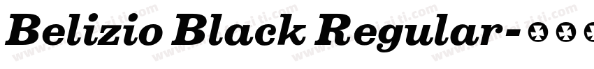 Belizio Black Regular字体转换